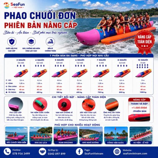 Phao Chuối Đơn Phiên Bản Nâng Cấp