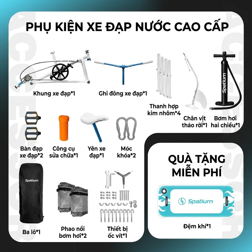 chi tiet phu kien khung hop kim cua xe dap nuoc don spatium 3.0