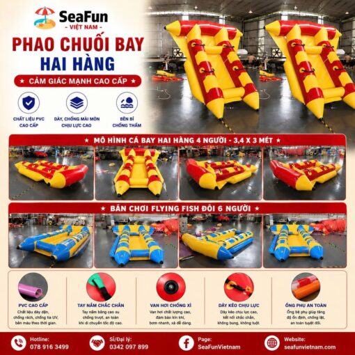phao chuối bay hai hàng