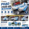 phao chuối đôi liền khối