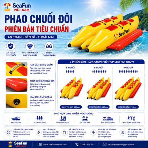 phao chuối đôi tiêu chuẩn