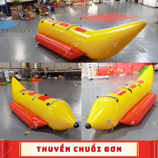 phao chuối kéo cano cao cấp mau vang dầy dan cho bãi biển