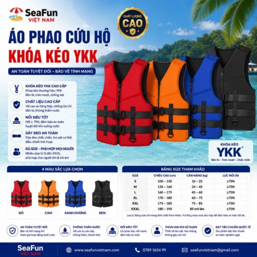 Ao phao cuu ho khoa keo ykk seafun