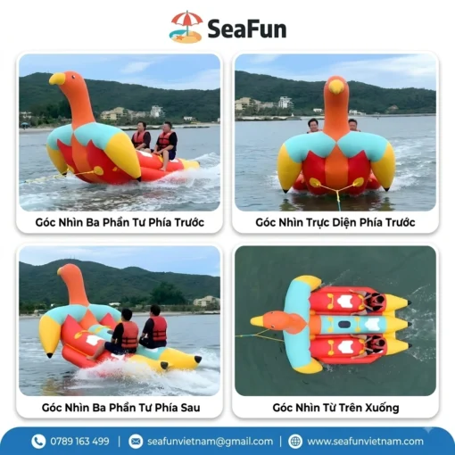 phao keo chim dai bang bay luot tren bien tai xuong seafun