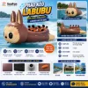 phao keo labubu bat pvc mo luoi gia cuong hot trend cho resort seafun
