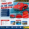 phao keo o to the thao 6 cho mau do pvc mo luoi gia cuong seafun