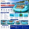 phao keo sofa 4 nguoi pvc mo luoi gia cuong seafun