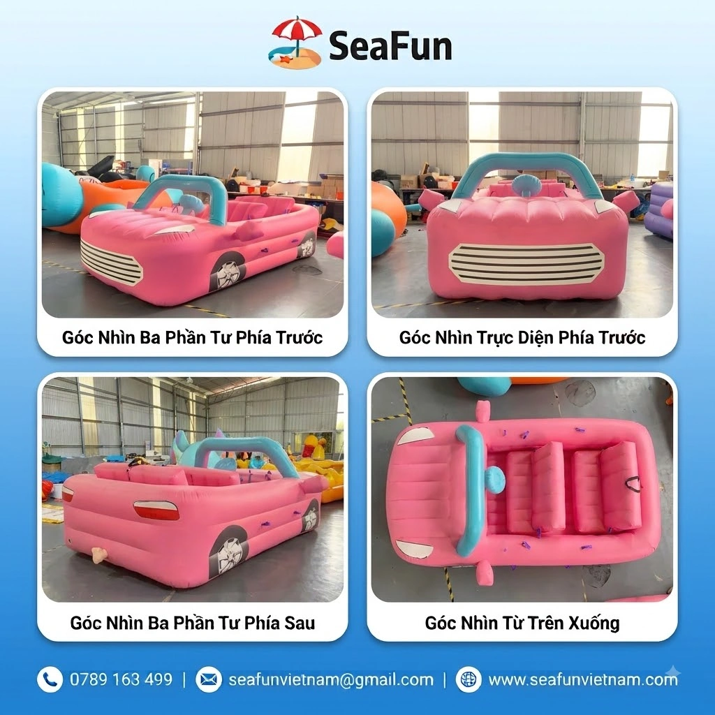 phao keo xe the thao hong 3.9m tai xuong san xuat seafun