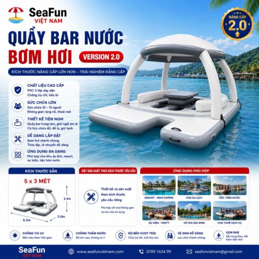 quay bar nuoc bom hoi 2.0 co lon 5x3m suc chua 15 nguoi