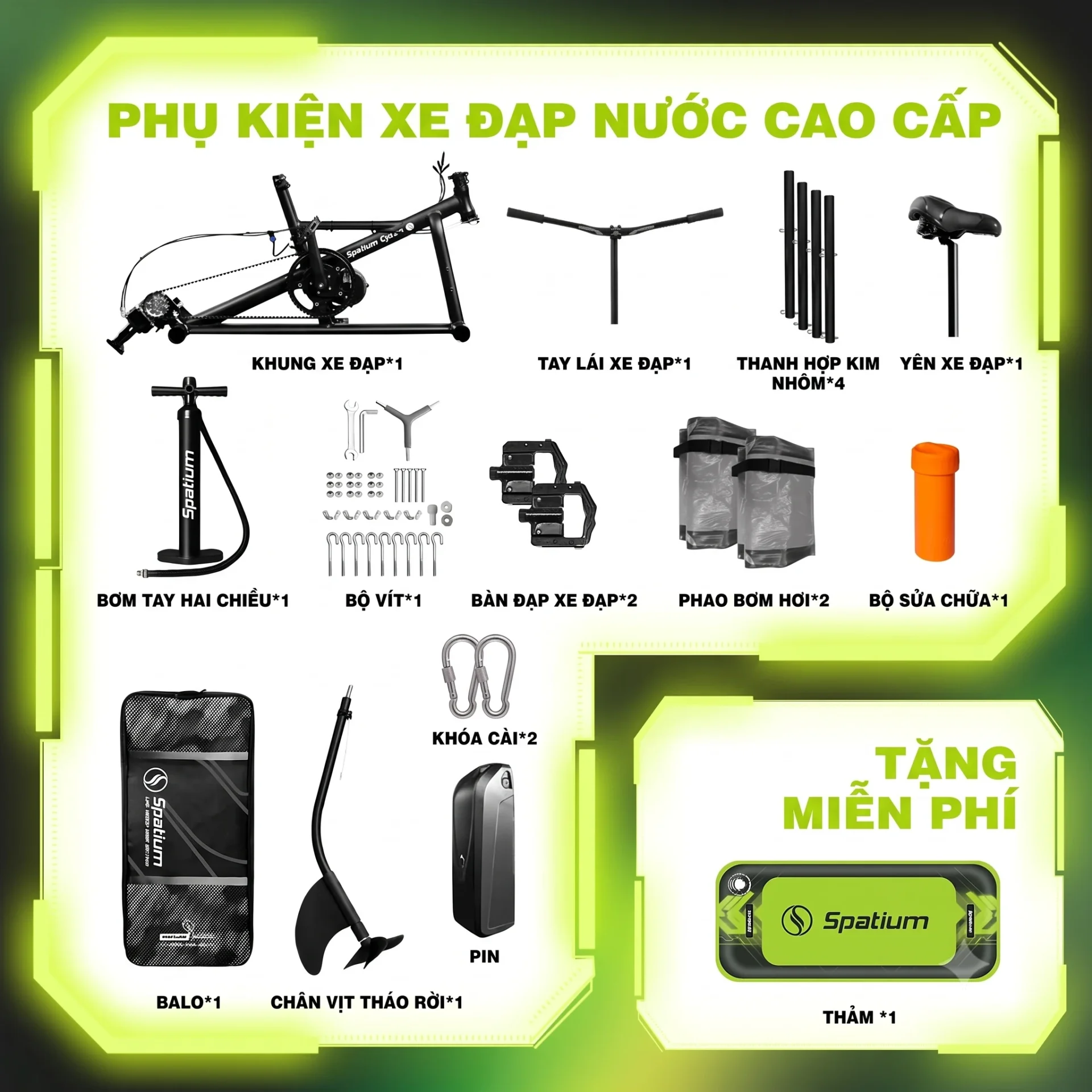 bo phu kien xe dap nuoc dong co dien spatium