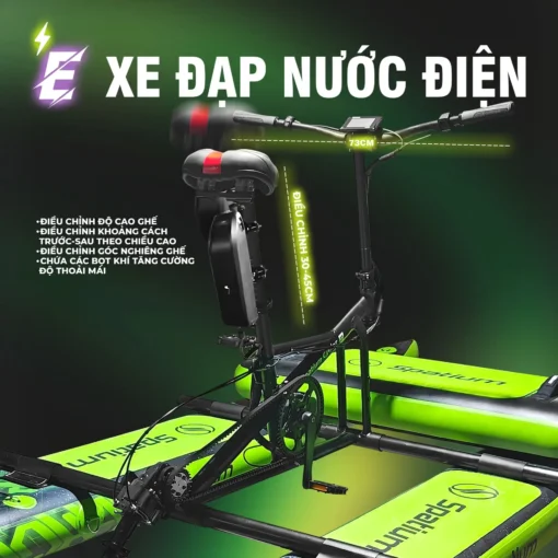 dieu chinh yen xe cua xe dap nuoc dong co dien spatium seafun